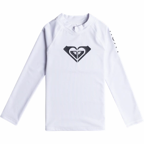 Youth Whole Hearted Long Sleeve Rashguard OrganicCottonBlend DropShoulder