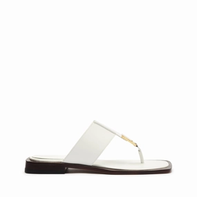 Salma Leather Flat Sandal Heel Safe Pool Time