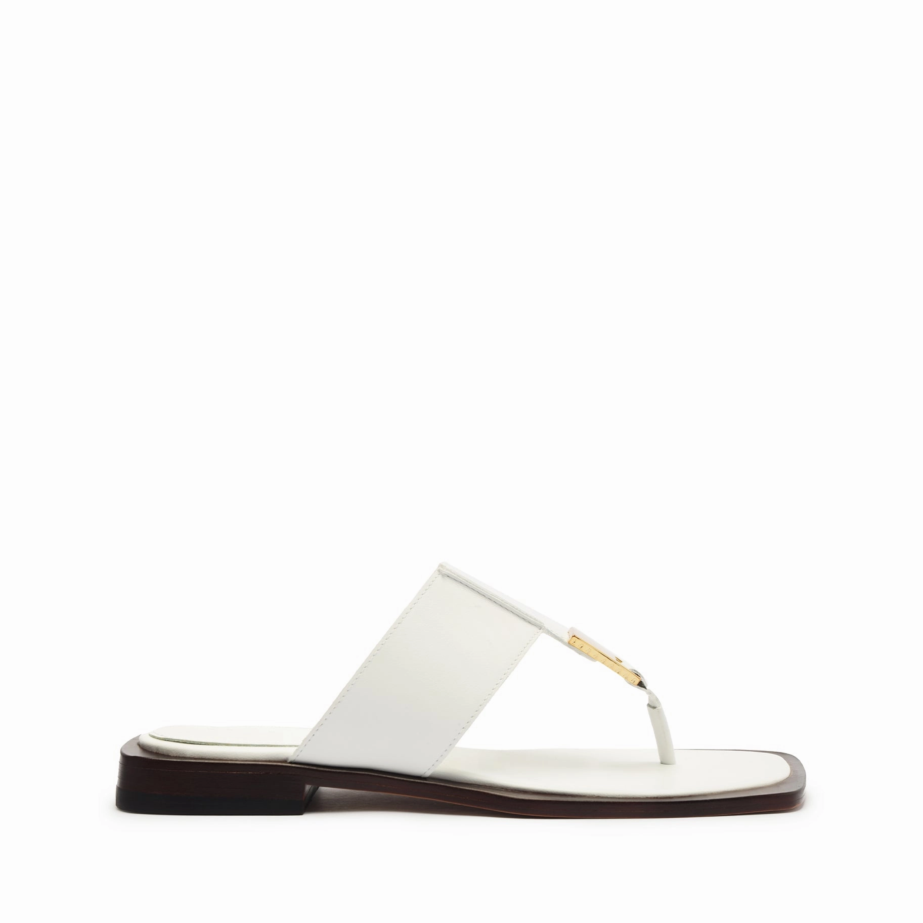 Wet Grip Salma Leather Flat Sandal