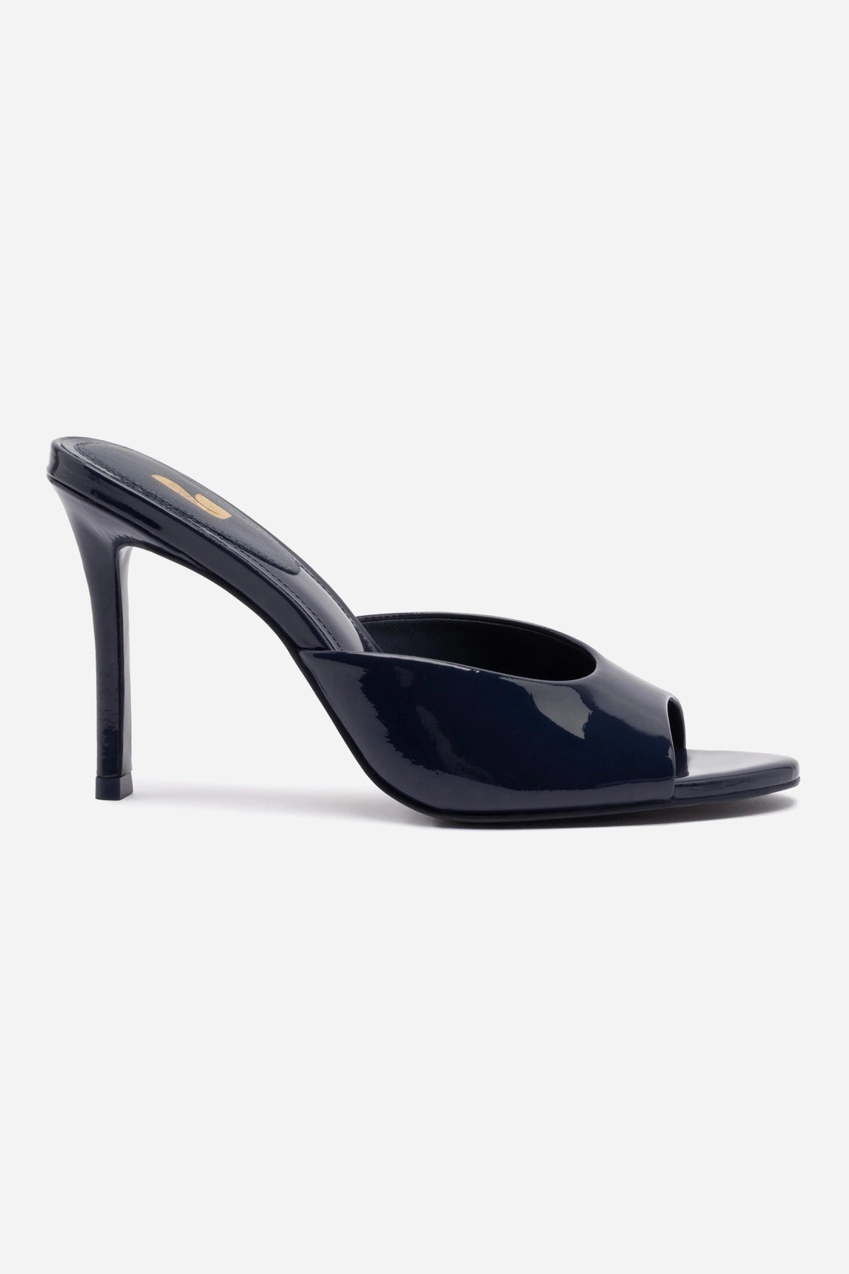 Neutral Base Jasmine Hi Mule In Navy Leather