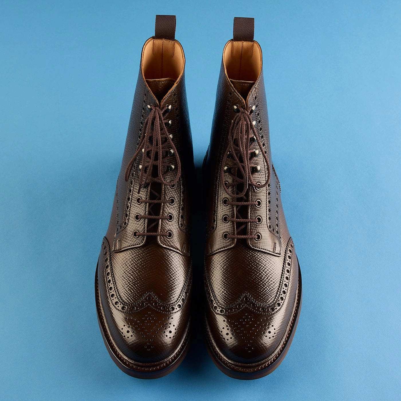 Rugged Design well-made Islay Dark Brown Hatch Grain Cordovan