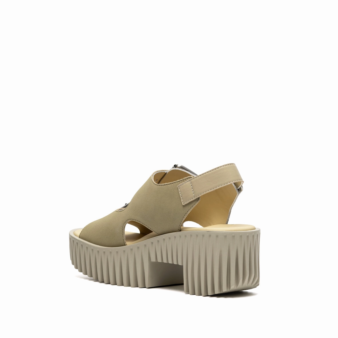 PLIA ASTRA IVORY heel cup hook and loop closure