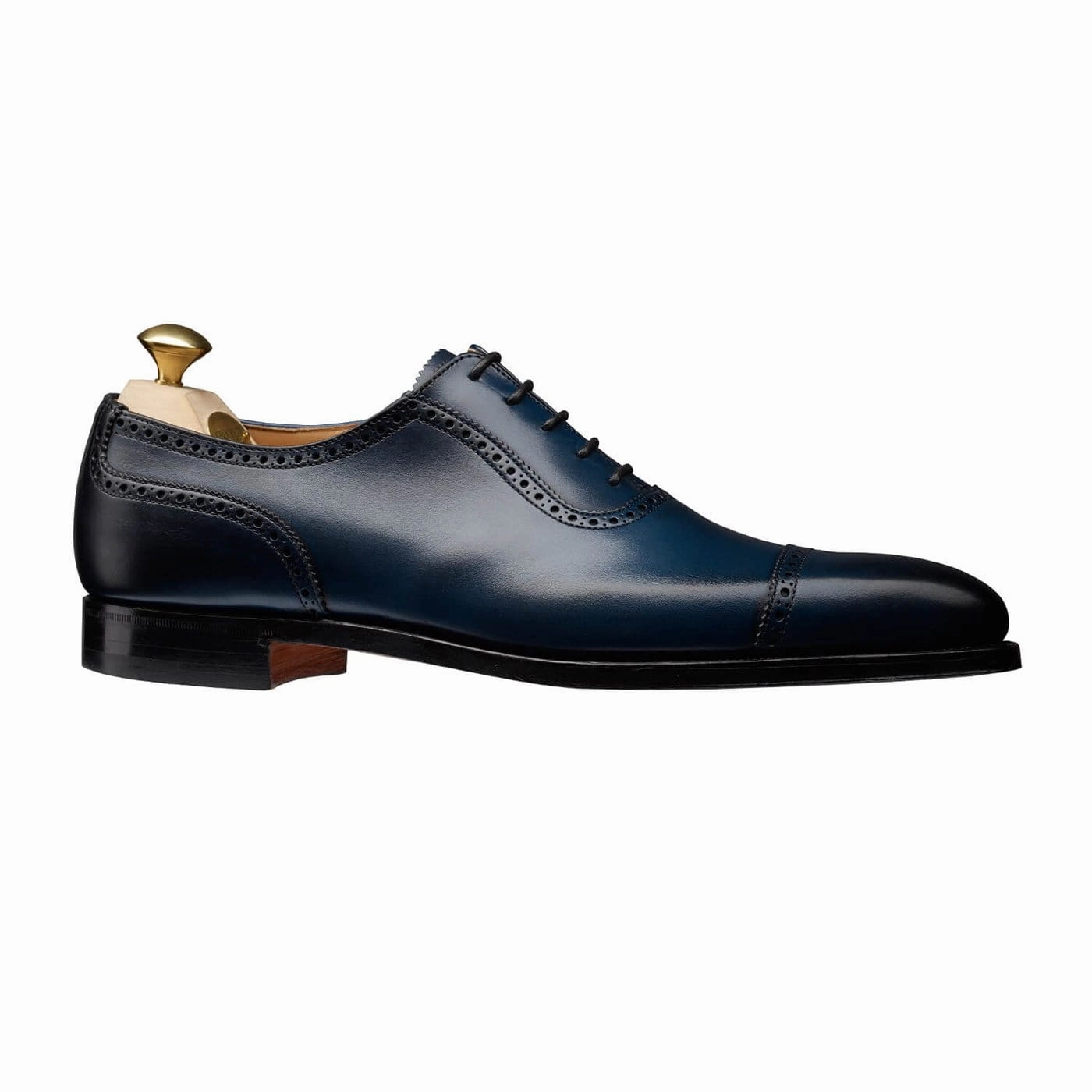 Westbourne Blue Burnished Calf Textured Finish Elegant Occasion Workplace Fashion