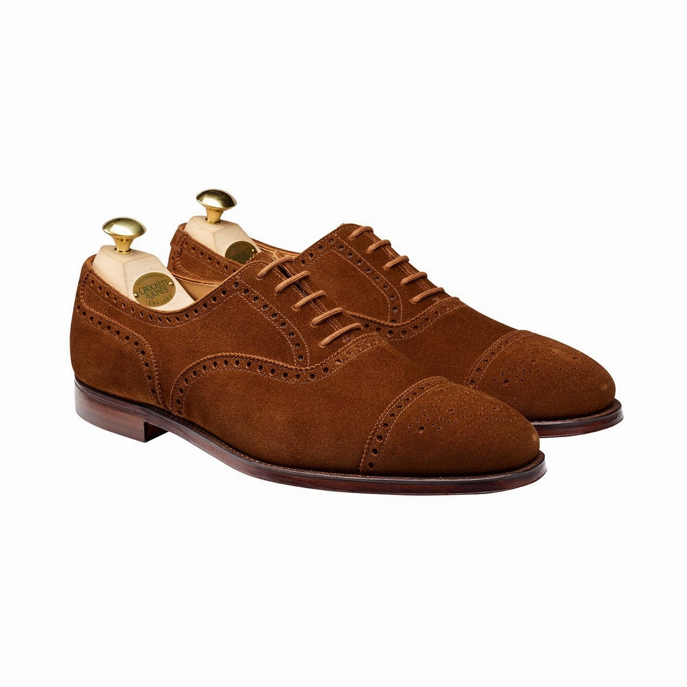 Westfield Tobacco Calf Suede Smart Lace-up Shoes Classic Edge Daily Commute