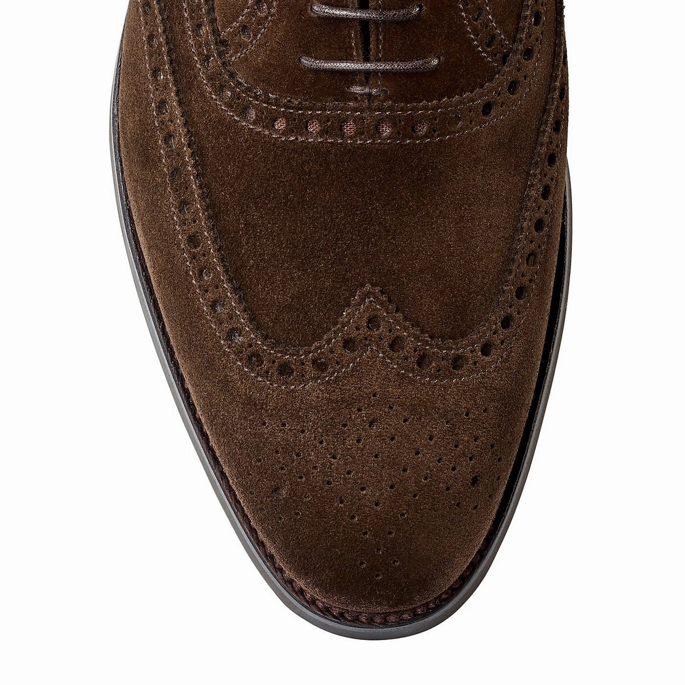 Westgate 2 Dark Brown Calf Suede Executive Oxfords