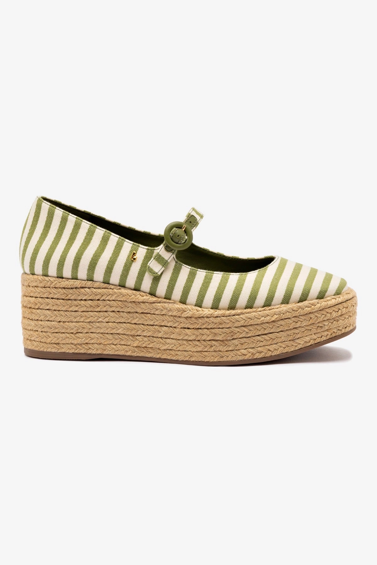Blair Flatform In Seaweed Striped Fabric Step Light Non Slip Office Workers