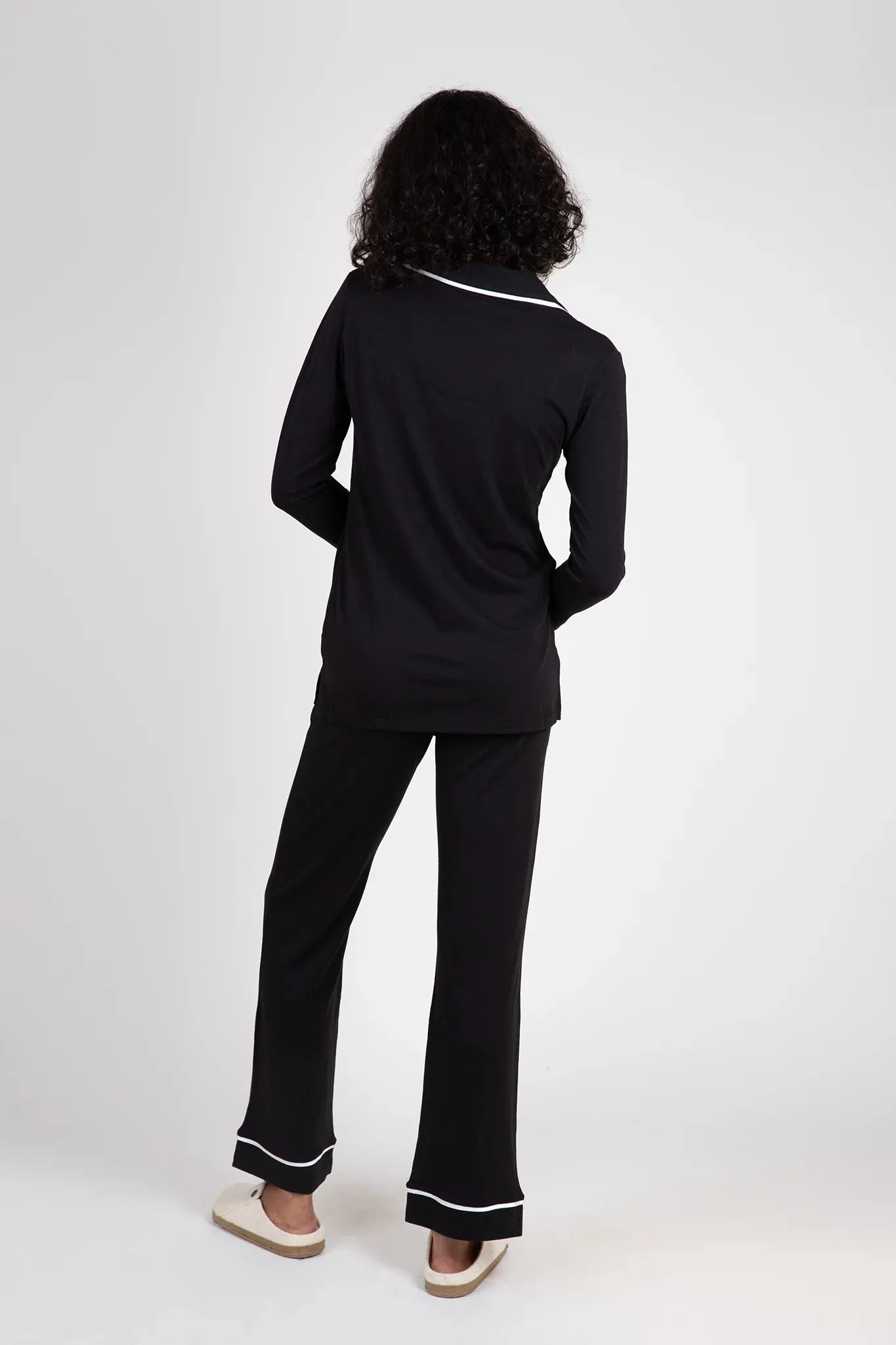 Ethically Sourced Yarn EcoFriendly Material Bella Long Sleeve Top & Pant Pajama Set