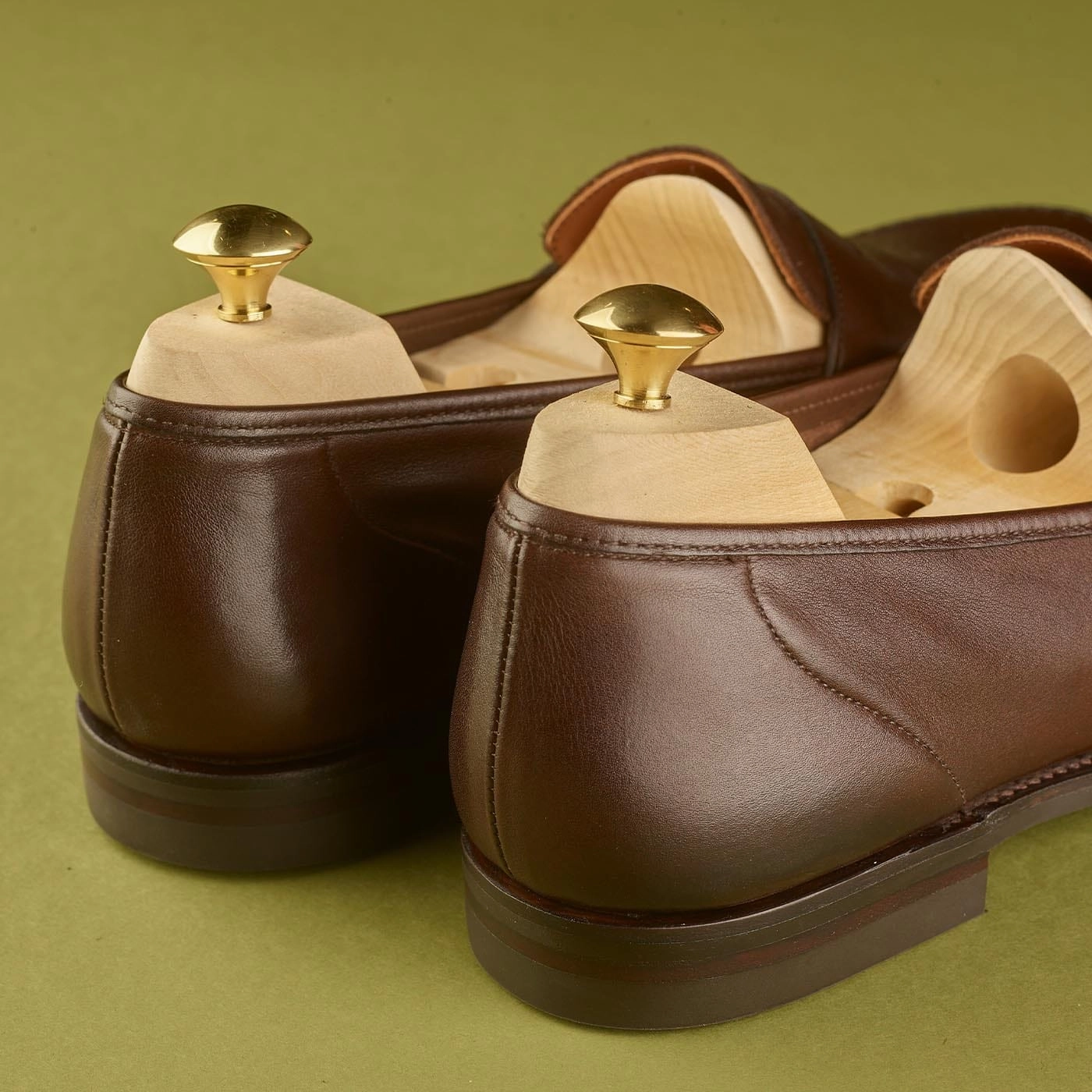 Harvard 2 Dark Brown Milled Calf Pebble Grain Old Bridge