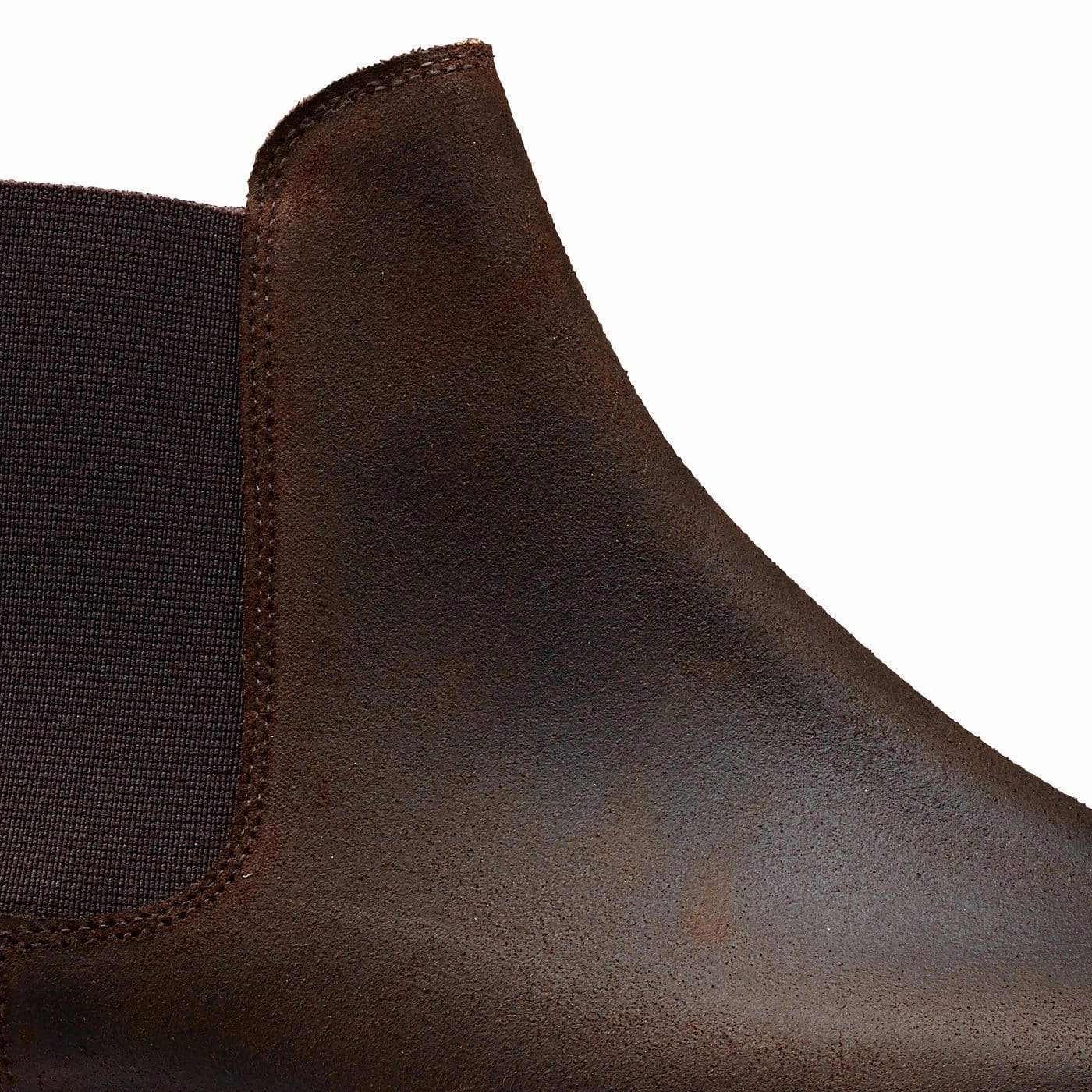 Reinforced Seams Chelsea 5 Dark Brown Rough-Out Suede