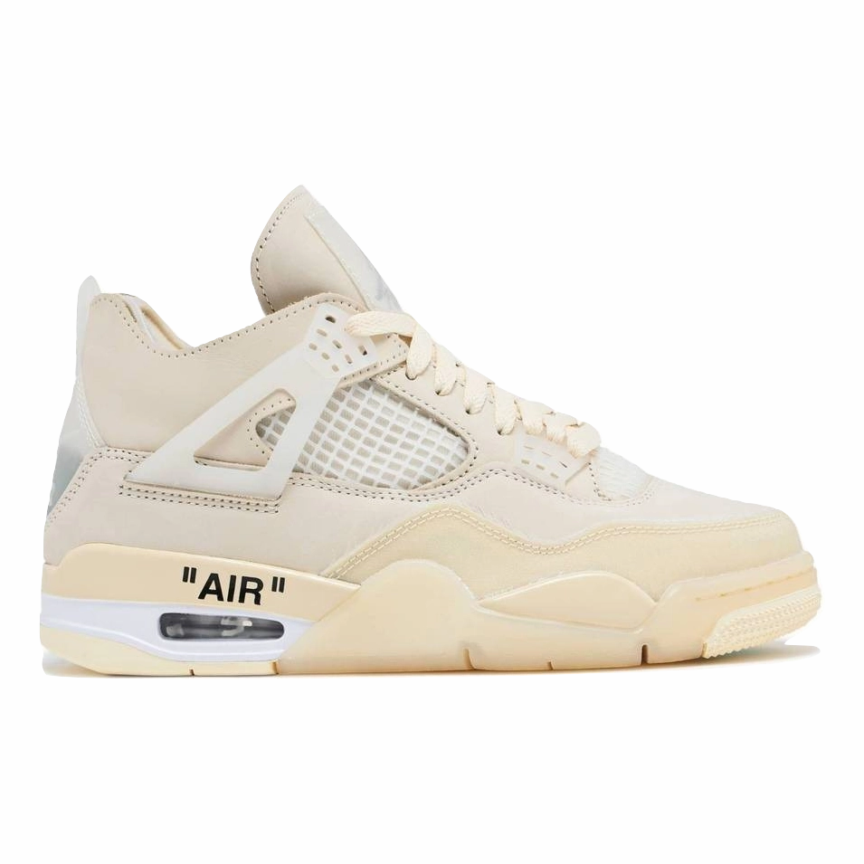WMNS Air Jordan 4 Retro SP OFF-WHITE - Sail - Used Concert Mood Street Mood
