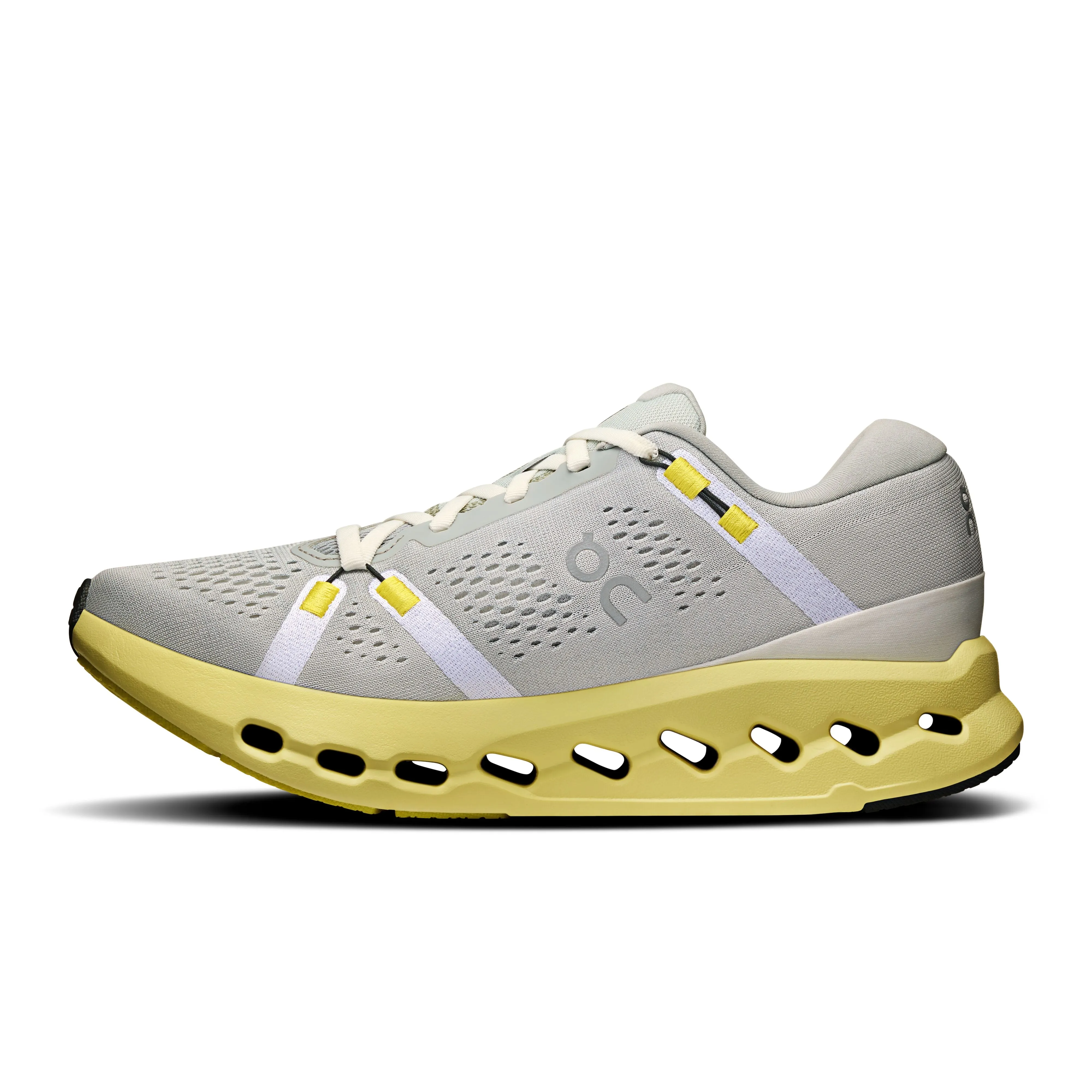 Women's On Cloudsurfer 2 Running Shoe in Glacier | Limelight Moisture Control Technology