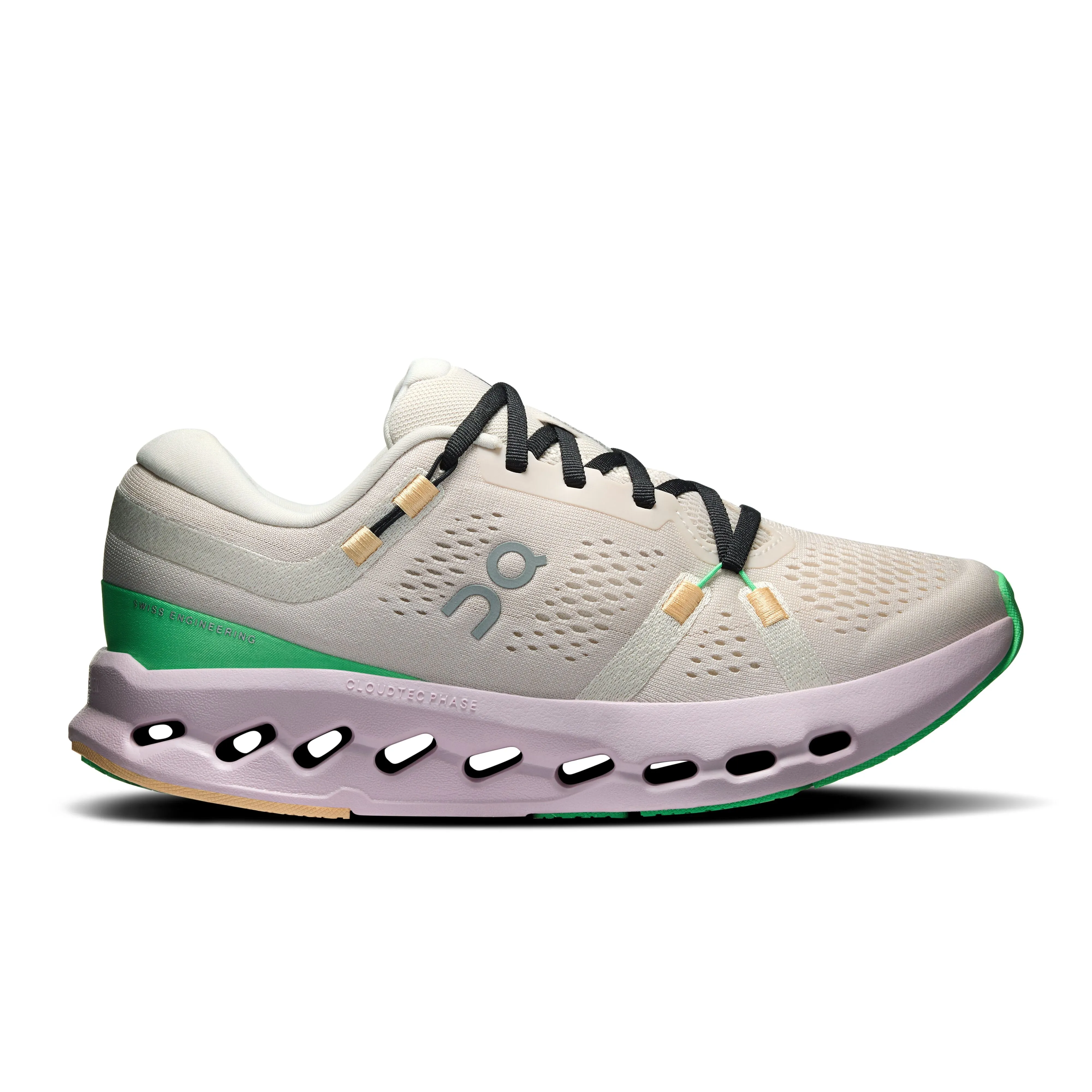 HighStrength Threadwork Minimalist Silhouette Cut Women's On Cloudsurfer 2 Running Shoe in Pearl | Orchid