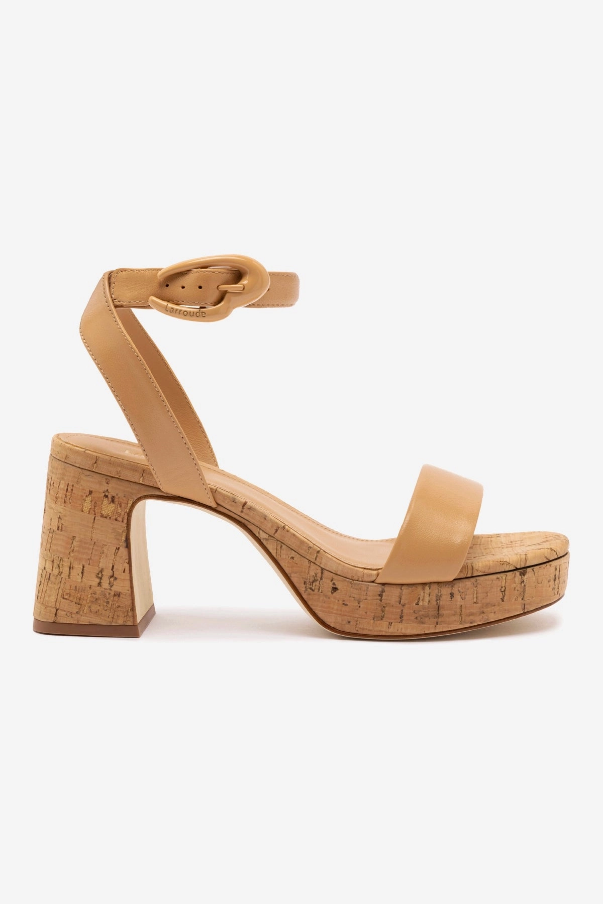 Fast Go Dolly Verona Low Sandal In Tan Leather and Natural Cork