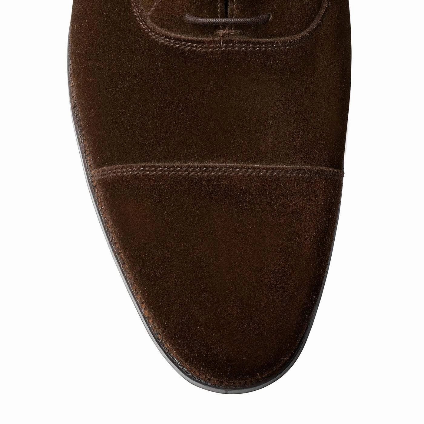 Classic Edge Modern Professional Urban Oxfords Lonsdale Dark Brown Calf Suede