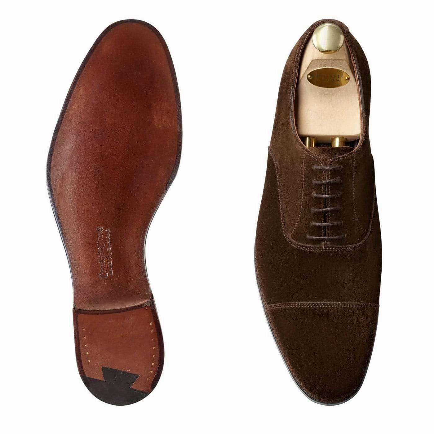 Matte Finish Working Professional Simple Class Lonsdale Dark Brown Calf Suede