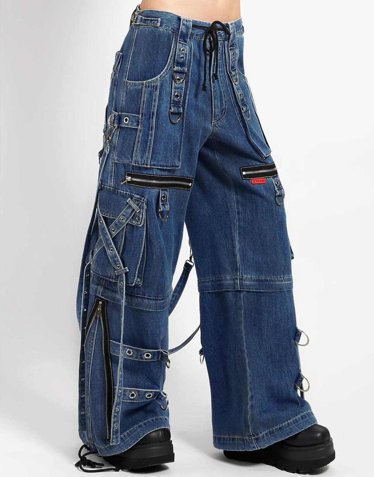 Professional Wear X-STRAP PANT BLUE DENIM