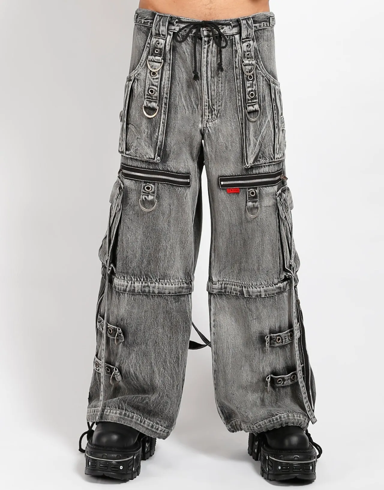 X-STRAP PANT FOG WASH DENIM Flexible Layer Fit