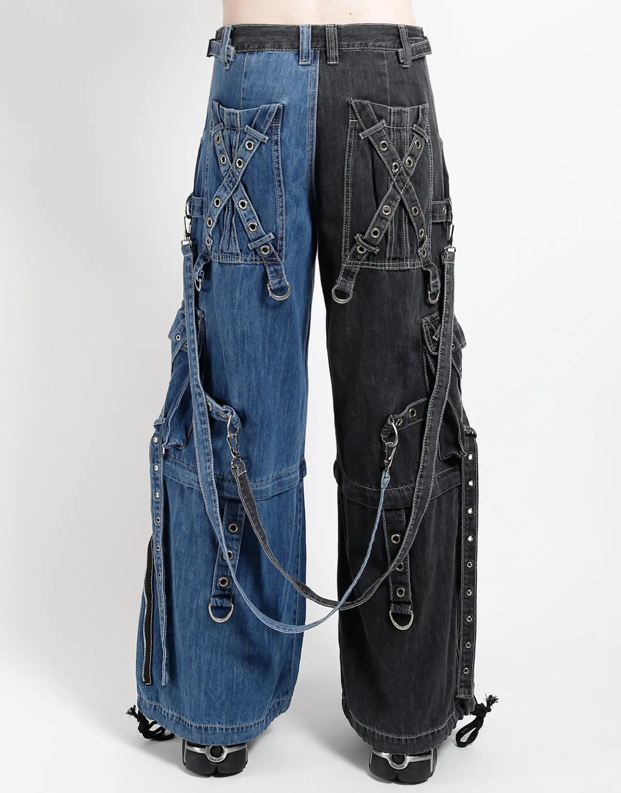 X-STRAP PANT SPLIT DENIM Snag Proof Fabric Casual Layering