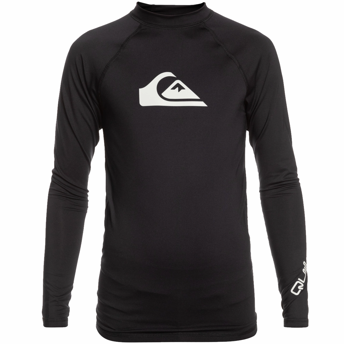Youth All Time Long Sleeve Rashguard Ribbed Collar Design PlacketDetail