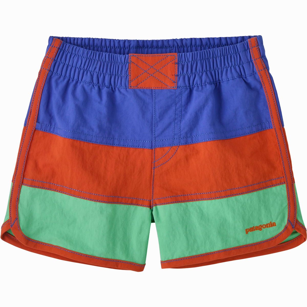 Youth Baby Boardshort Adjustable Hem Cuff Yarn Dyed Fabric