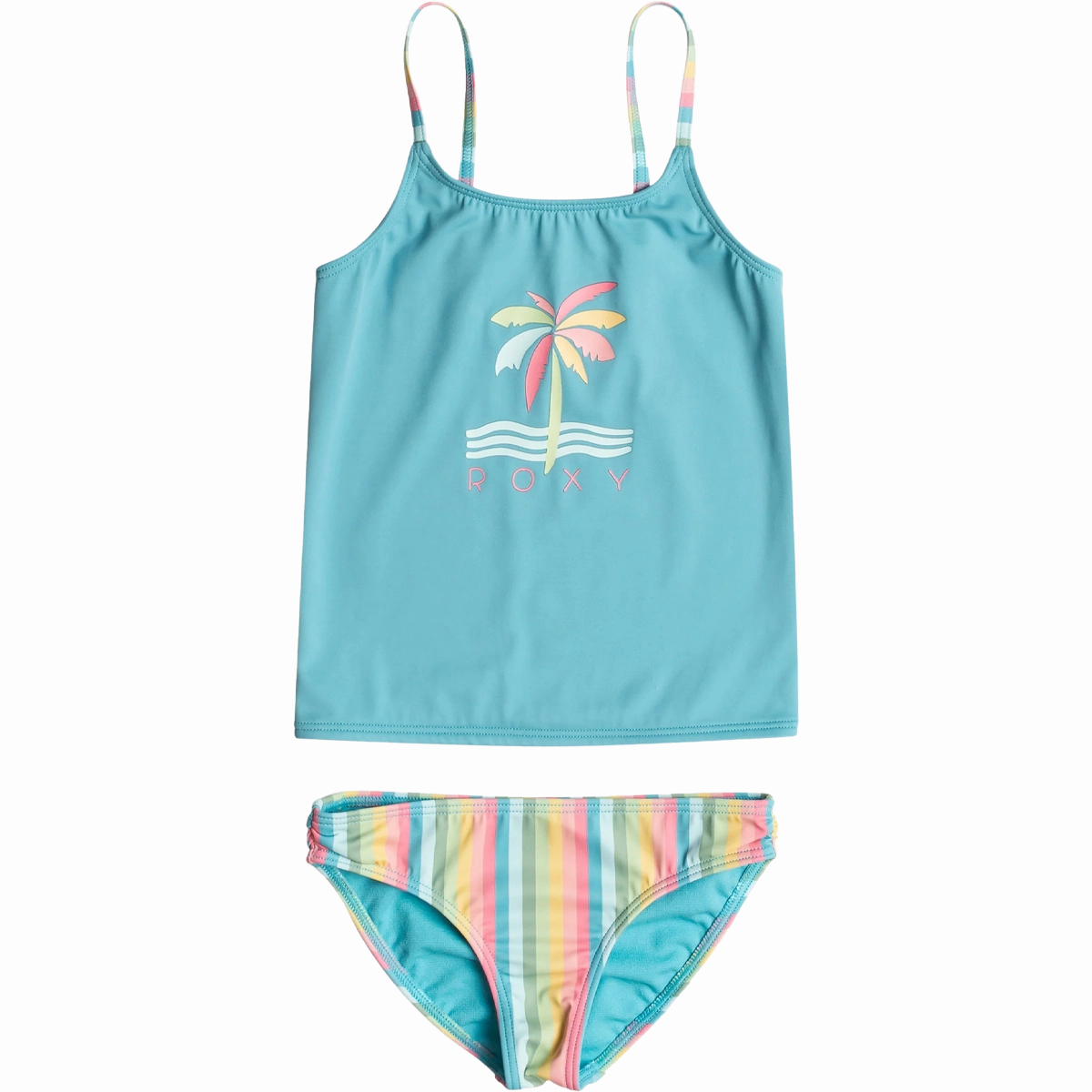 Basic Dress Youth Rainbow Stripe Tankini Set