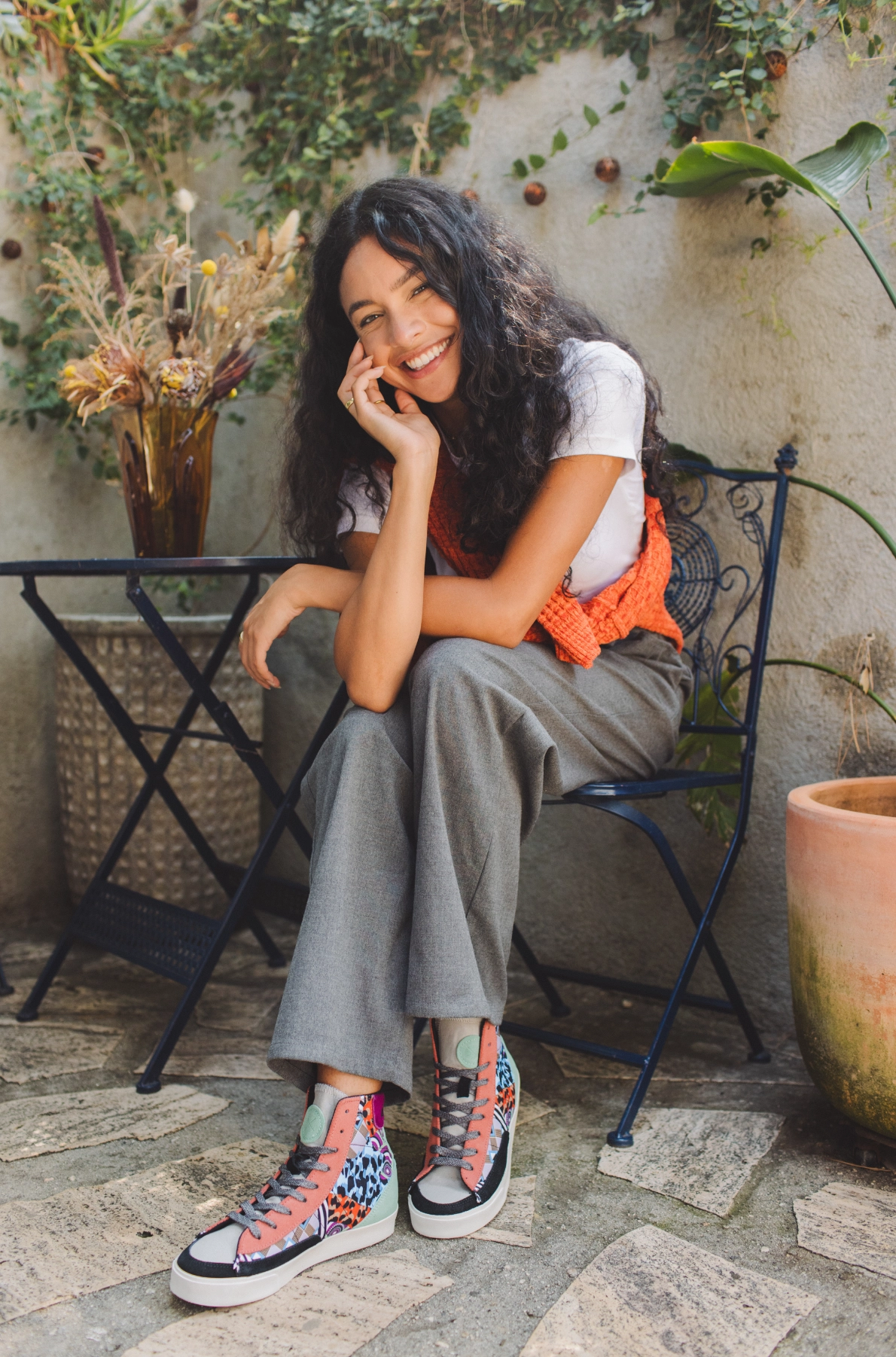 Stone Gray Moon Walk Zeal Ace High Top