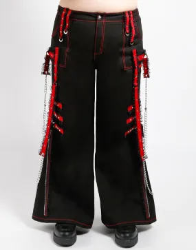 Modern Style No Gap Waist Construction CURVE MIDNIGHT DARK STREET CHAIN PANT