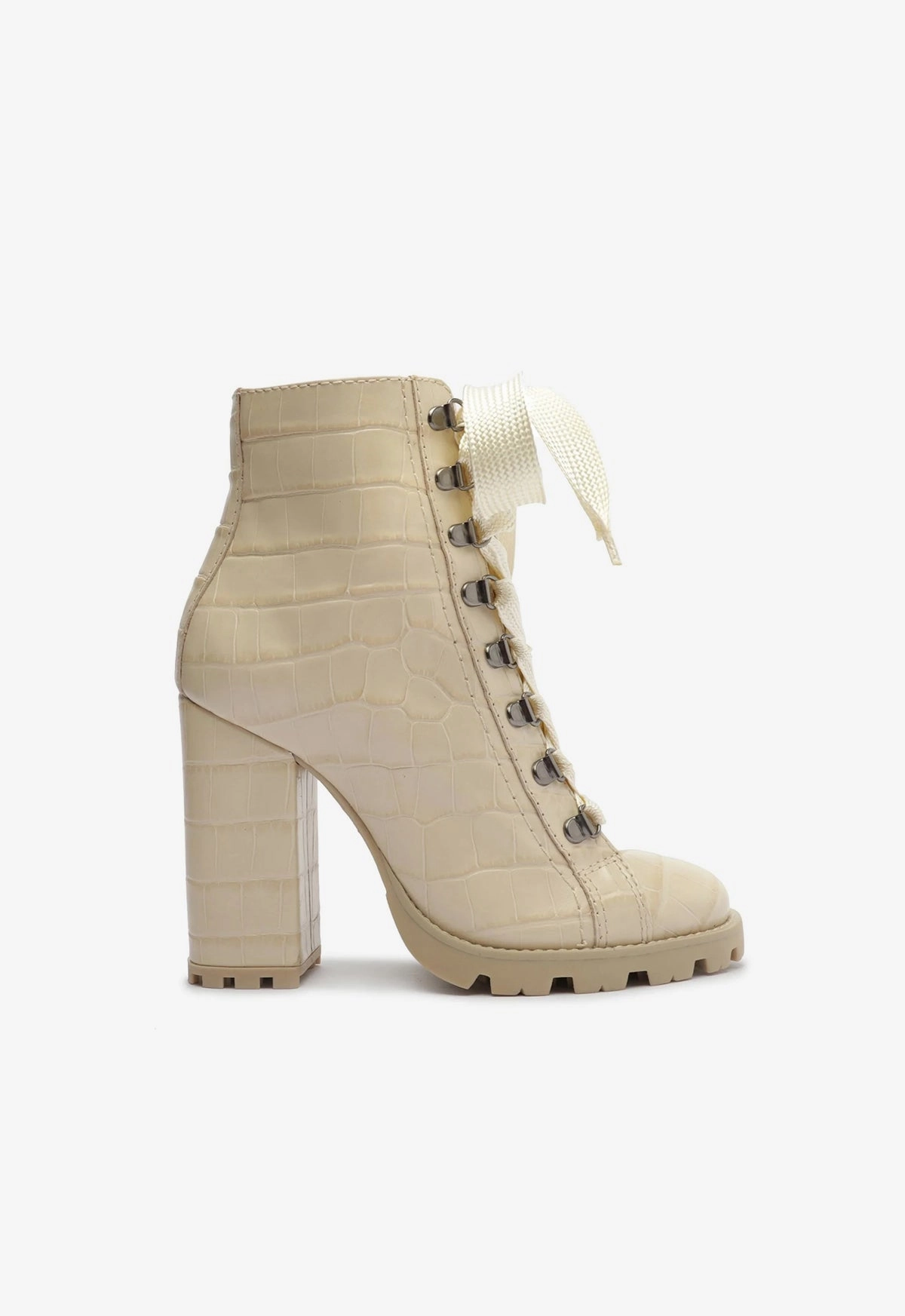 Zhara Crocodile-Embossed Leather Bootie All Day Rainy Day Dad Pick