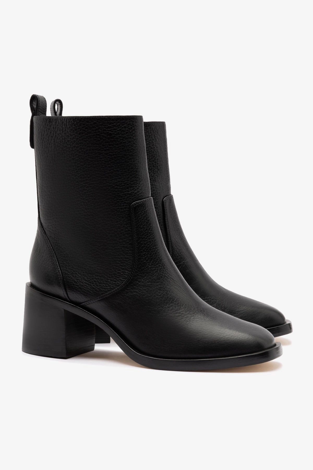 Weatherproof Protective Coating Mini Ricky Boot In Black Leather